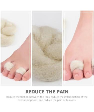 Healeved 6Pcs Lambs Wool Toe Separators - Soft Toe Spacers for Bunion Relief and Toe Alignment - Buy Online on GoSupps.com