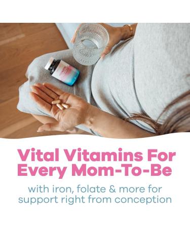 GOBIOTIX Prenatal Vitamins for Women - Multivitamins with Iron Calcium Vitamin D2 C Zinc & Folic Acid for Pregnancy - Pre and Postpartum Essentials - Non-GMO - 90 Capsules - Buy Online on GoSupps.com