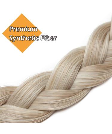 Shop Silk-Co Women s 3 Strand Blonde Hair Band - Vintage Braided Headband & Hair Tie for Weddings | 1.5cm Wide Extensions in Smooth & Sandy Blonde - Buy Online on GoSupps.com