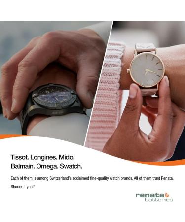 Renata 373 SR916SW Batteries 10 Pack of 1.55V Silver Oxide Watch Batteries for Reliable Power - Buy Online on GoSupps.com