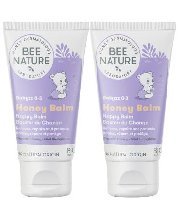 Bee Nature - Organic Baby Nappy Cream - Diaper Rash Cream - Relieves Nappy Rash Irritation & Redness - 99% Natural - Soothes and Regenerates - Honey Diaper Balm - 2 Pieces(2*50ml) 100ml