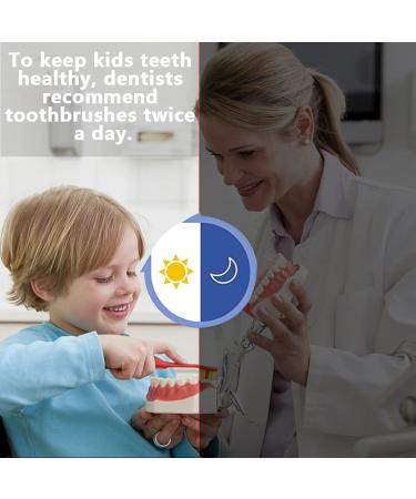 Kids Electric U-Shaped Ultrasonic Toothbrush - 2 Brush Heads, 6 Cleaning Modes, Cartoon Design - Birthday Gift (4-Orange) - Buy Online on GoSupps.com