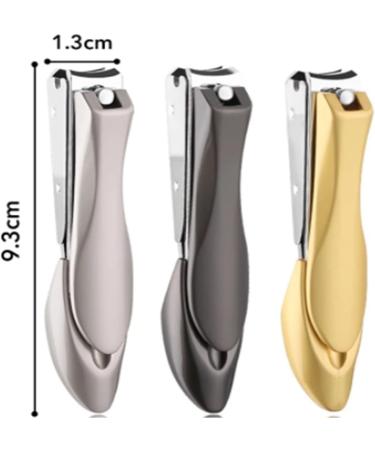 UNbit Nail Clipper Stainless Steel Nail Scissors Splash Free Clipper Nail Nail Pedicure Scissors Manicure File(Color:Grau) - Buy Online on GoSupps.com