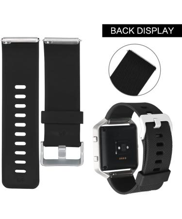 6 Pack Silicone Sport Bands Compatible with Fitbit Blaze - Women Men - Rose Gold Silver Gold Black Gray Slate - Small - Buy Online on GoSupps.com