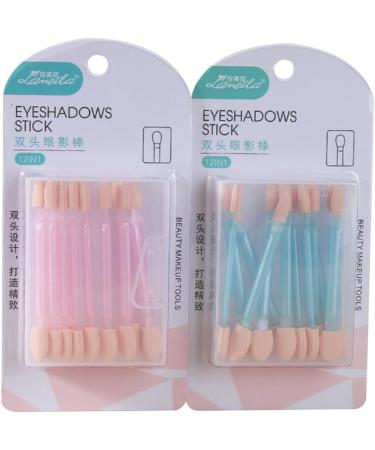 Baluue 48 Pcs Women Eyeshadow Brush Oval Eyeshadow Applicator Foam Eyeshadow Eyeshadow Brushes - Buy Online on GoSupps.com