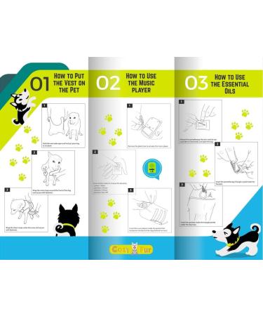 Cozy Vest 3-in-1 Dog Anxiety Vest Music & Aromatherapy Coat Relaxing Sound & Essential Oil Scent Canine Stress Relief Fireworks Thunder Separation Shirt Jacket Thunderstorm (Gray XL 65-110 Lbs ) XL 65-110 Lbs Gray - Buy Online on GoSupps.com