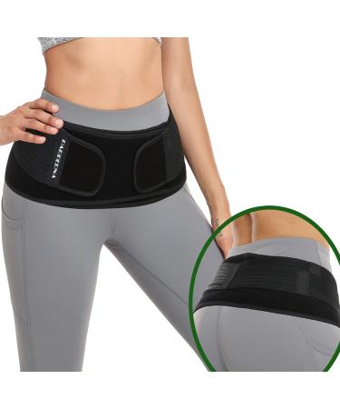 Sacroiliac SI Hip Belt for Women Men SI Joint Hip Belt - Lower Back Support Brace - Hip Braces for Hip Pain - Pelvic Support Belt - Adjustable Sciatica Pelvis Lumbar Pain Relief Trochanter Brace,REGULAR (Hip Size 30"-45") …