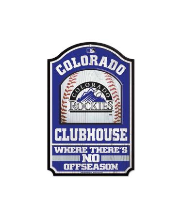 Wincraft MLB Wooden Sign Colorado Rockies 11" x 17"