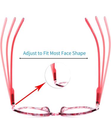 5 Pack Blue Light Blocking Reading Glasses for Women - Fashionable Computer Readers with Spring Hinges Anti-Glare & Eyestrain - 2.0 Power - Buy Online on GoSupps.com