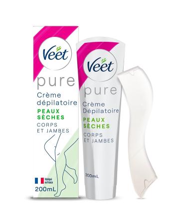 VEET Cr me D pilatoire Douceur Sans Parfum Sp cial Peau S che et Sensible Flacon 200mL - Le lot de 3