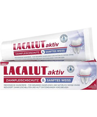 Buy Lacalut Active Gum Protection & Gentle White Toothpaste 3 x 75ml - Strengthen Gums & Achieve Naturally White Teeth | Fast International Shipping - Buy Online on GoSupps.com