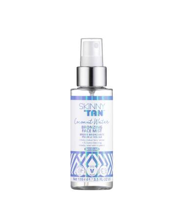 Skinny Tan Coconut Water Tanning Face Mist - Streak Free & Lightweight Fake Tan with Q10 Vitamin E Vitamin C & Hyaluronic Acid Cruelty-Free & Vegan Self Tan - Medium 100ml