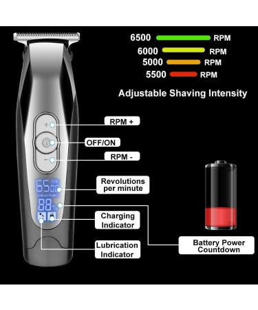 Professional Hair Clippers - Adjustable Speeds Powerful Rechargeable Hair Trimmer & Cutter for Barber Use - Buy Online on GoSupps.com