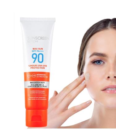 Sloane Moisturizing Sunscreen SPF 90 - Oil Free Natural Sun Protection with Wide Spectrum of Action - Face Sun Protection Sun Protection for Sage