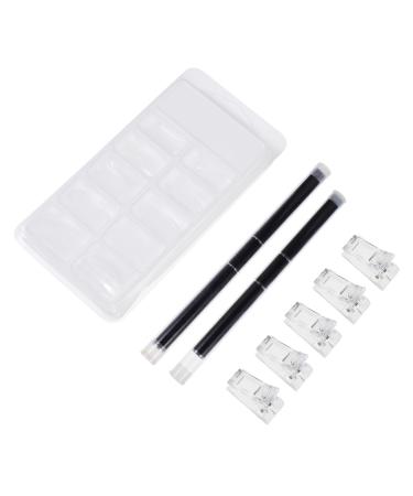 Beavorty 5 Sets Nail Extension Set Manicure Tools Nail Tools Builder Assistant Tool Nail Decoration Tool Manicure Clip Accessory DIY Nail Patches DIY Tools Nail Pen Plastic Double Head