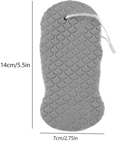 Super Soft Exfoliating Bath Sponge 2PCS - Ultra Soft Shower Sponge for Adults, Children, and Pregnant Women - Grey Spa Scrub Exfoliator - Dead Skin Remover - Buy Online on GoSupps.com