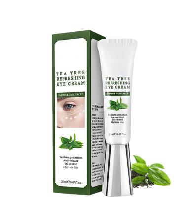 Tea Tree Eye Cream Refreshing Eye Cream Dark Circle Eye Cream Eye Bags Remover Of Tea Tree Eye Serum Fade Fine Lines Puffy Eyes Bags Under Eyes Skincare Remove Fade Fine Line Crow's Feet