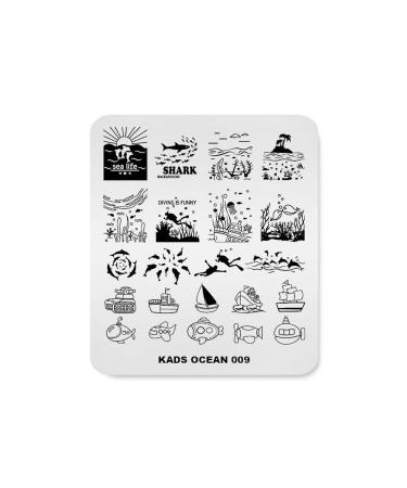 KADS OC009 Nail Art Stamping Templates