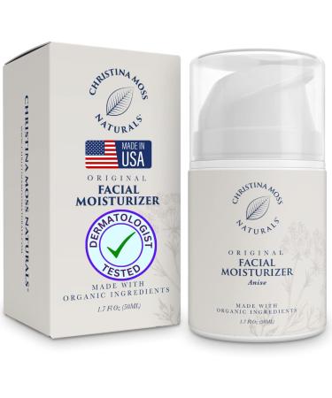 Hydrating Facial Moisturizer Face Cream - Clean  Daily Face Moisturizer for All Skin Types - with Certified Organic Ingredients for Soft  Smooth Skin - Face Lotion for Women and Men  Anise Original (Anise) - Buy Online on GoSupps.com