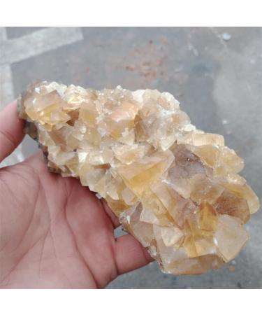 Natural Orange Calcite Crystal Cluster Original Stone Reiki Minerals Specimen Rough Sample Home Decor Stone Mineral Specimen (Color : 500-550g) - Buy Online on GoSupps.com