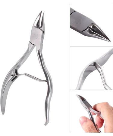 Cuticle Cutter with Protective Cap Stainless Steel Cuticle Nippers for Ingrown Nails Manicure Tool for Hard Nails with Easy-grip Design - Buy Online on GoSupps.com