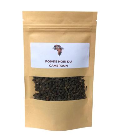Black pepper from Cameroon Aromatic whole peppercorns Intense spice for sauces meats and stews 25g