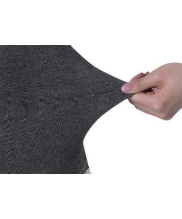 Thermal Knitted Kidney Warmer Abdominal Binder | Waist Trimmer Wrap Belt Grey M 57-90CM | Postpartum Belly Band & Lower Back Support - Buy Online on GoSupps.com