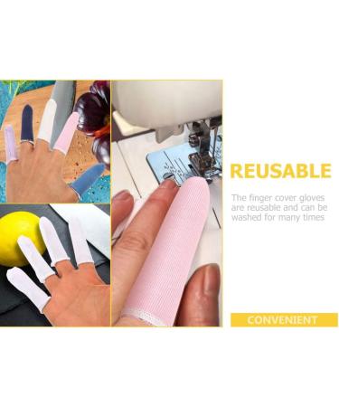 100pcs Pure Cotton Finger Cots - Breathable & Wear-Resistant Finger Protectors for Household & Multi-Function Use - Portable Finger Sleeves - Buy Online on GoSupps.com