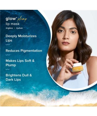Glow+ Plump Lip Mask | Hydrating Papaya & Shea Butter Lip Balm for Chapped Lips | Bright & Luscious Lips | 15g - International Shipping Available - Buy Online on GoSupps.com