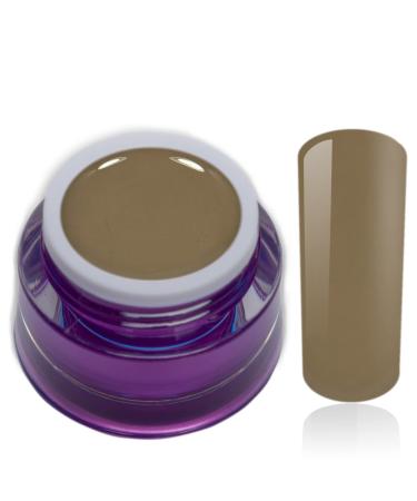 Color Gel Mocca Brown Beige UV LED Nail Gel Studio Quality Color Gel RM Beautynails 1 Pack (1x 5ml)