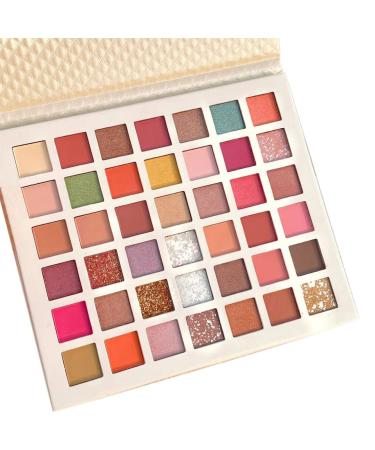 KAIQIKAIXI 42 Colors Eye shadow Palette Eye Makeup Neon Eyeshadow Palette Pallet Matte Colorful Shimmer Metallic Bright Color Pigmented Highlight Cosmetics