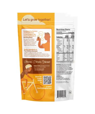 Healthy Heights Grow Daily Boys 10+ Chocolate Shake Mix - Pediatrician Developed Protein Powder - High Protein Nutritional Shake with Key Vitamins & Minerals - Buy Online on GoSupps.com