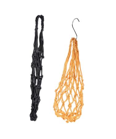 GRIRIW 2pcs String Feeding Supplies Black Hooks for Hanging Foraging Tool Chicken Hen Fruit Nylon