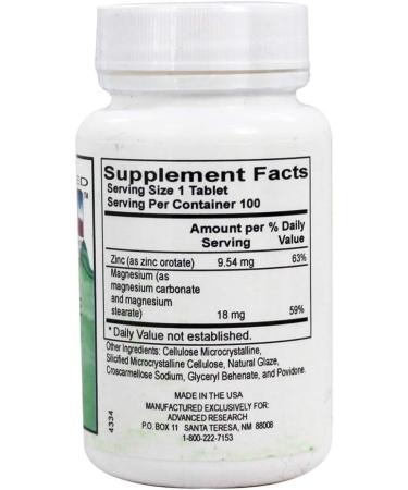 NCI Advanced Research Dr. Hans Nieper Zinc Orotate 100 TAB - Premium Zinc Supplement - Buy Online on GoSupps.com