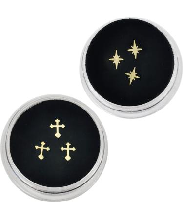 Dental Gems 18K Surface Gilding Tooth Gems Pack 27 PCs Size 3 to 5mm Ultra-Thin Teeth Gems Includes Cross Teeth Gems Tooth Jewelry - Buy Online on GoSupps.com