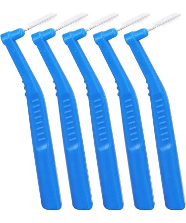 Braces Interdental Brushes - L-Shaped 5 Pack | Effective Cleaning & Plaque Removal for Dental Care - Blue - Buy Online on GoSupps.com