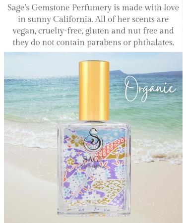 Moonstone Organic Perfume Spray by Sage- 2 oz Vegan & Cruelty-Free Floral Scent Gardenia Paperwhites Stargazer Lily Moonstone 2 oz Eau de Toilette Spray - Buy Online on GoSupps.com