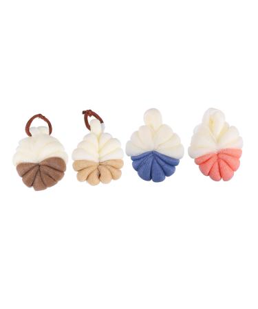 Housoutil 8 Pcs Bath Ball Bath Shower Skin Cleaning Exfoliator Exfoliating Body Ball Exfoliating Shower Sponge Soappen Shower Poufs Bath Scrubber for Body Bath Mesh Rub Mud