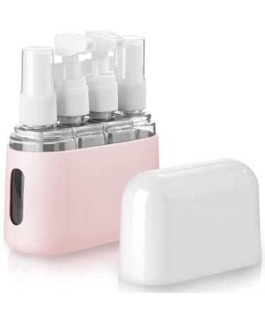Madenia travel bottles set toilet article 50 ml clear air travel containers 4 pieces of liquid container for cosmetics with label and storage box pink - Buy Online on GoSupps.com