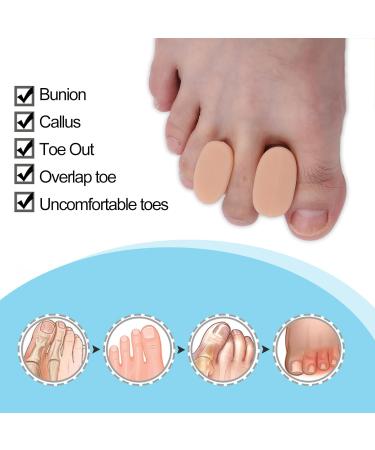 Bunion Corrector - 8 Pairs Gel Toe Separators & Spacers for Bunion Pain Relief | Day & Night Use - Buy Online on GoSupps.com
