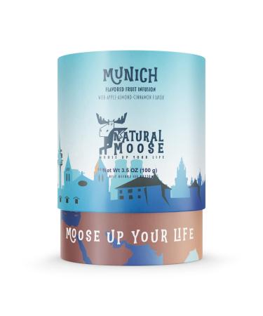 Global Natural Moose Tea Trotter | Premium Loose Leaf | Munich "Christkindlmarkt" | Apple Almond and Cinnamon | 100g Munich "Christkindl" | Apple Almond Cinnamon 100 g (Pack of 1)