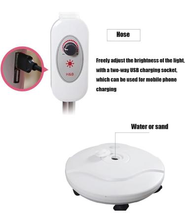 LED Magnifying Floor Stand Lamp 18X Cold Light Beauty Lamp with Base LED Lighted Standing Magnifier Work Light for Lash Estheticians Facials - Buy Online on GoSupps.com