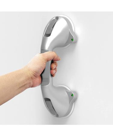 SAFETY+BEAUTY 12inches Balance Assist Bathroom Shower Handle Suction Bath Grab Bar with Indicators  (Silver/Grey) Gray 12 Inch - Buy Online on GoSupps.com