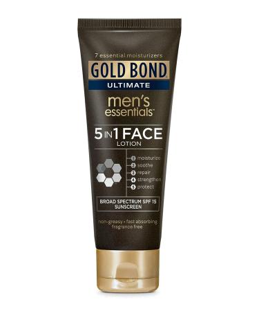 Gold Bond Men's Essential 5-in-1 Face Lotion - 3.3 oz (Pack of 1) - Buy Online on GoSupps.com
