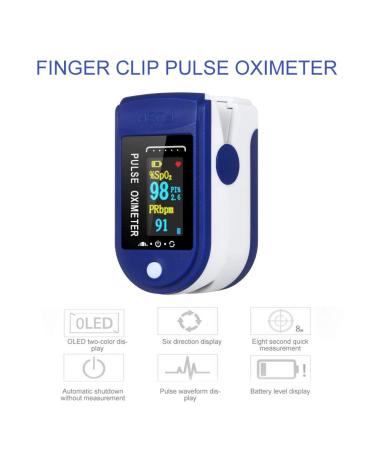 Tianbi Digital Fingertips Pulse Sensor - Blood Oxygen & Heart Rate Monitor for Home Sports & Travel with Bag - Buy Online on GoSupps.com
