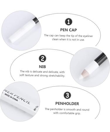 HAPINARY 72 Pcs Eyeliner Pencil Eye Highlighter Pencil Brow Microblading Pen Lip Makeup Pen Wooden Pole - Buy Online on GoSupps.com
