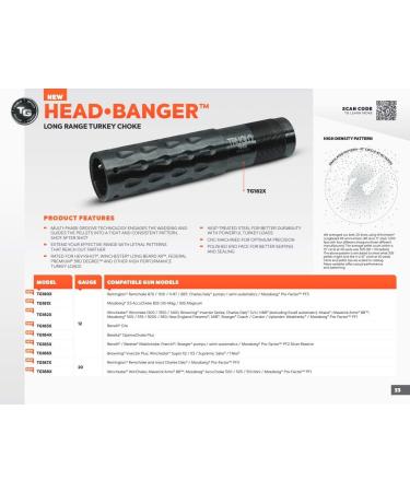 TRUGLO Head Banger Long Range Turkey Choke Tube for 12/20-Gauge Benelli/Beretta Mobil/12 GA - Buy Online on GoSupps.com