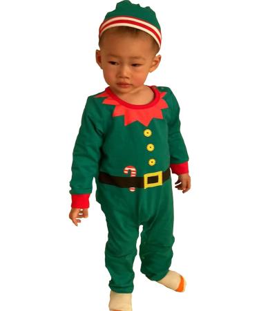 LIKPOJA Newborn Baby First Christmas Elf Outfit - Santa Costume with Elf Hat for Baby Boys & Girls 9-12 Months - Buy Online on GoSupps.com