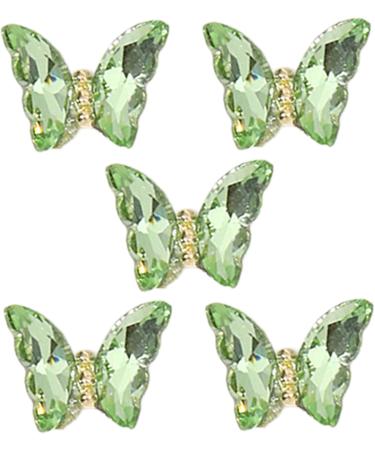 1Bag Butterfly Rhinestones 3D Fashionable Craft Accessories Embellishment For Decoration Green H098 - Buy Online on GoSupps.com
