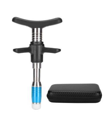 Manual chiropractor 10-speed single-head chiropractor portable chiropractic adaptation tool for muscle relaxation (blue)